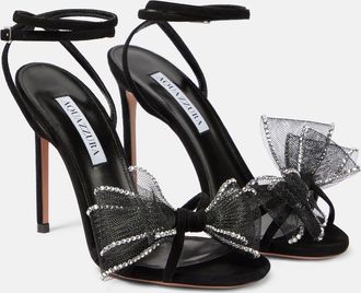 Aquazzura Reve embellished suede sandals