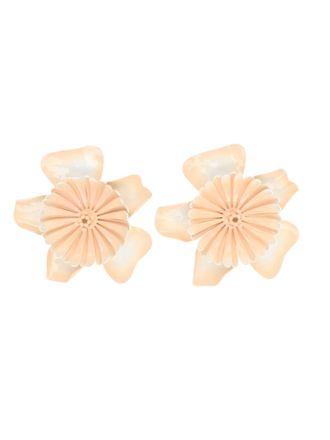 Chlo&eacute; Pink Bloom Stud Earrings