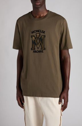 Moncler Logo Patch Cotton T-Shirt in Kalamata at Nordstrom, Size Xxx-Large