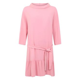Moschino Gelaagde Korte Jurk - Dames - Korte kleedjes - Roze - M - Polyester - Kleedjes
