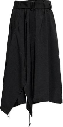 Yohji Yamamoto Rok met zakken - Dames - Midirokken - Zwart - XS - Rokken