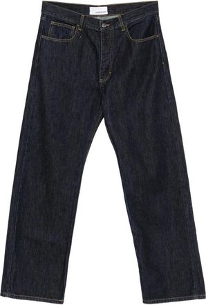 Costumein Donkerblauwe Jeans met Vijf Zakken en Knoopsluiting - Heren - Regular Fit Jeans - Blauw - W32 - Jeans