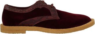 Dolce & Gabbana Laced Schoenen - Heren - Veterschoenen - Rood - 44 EU - Leer - Schoenen