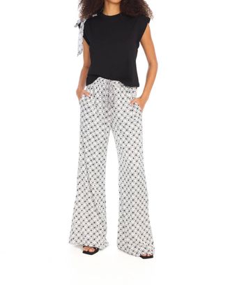 Allison New York Womens Selena Print Pant In Black Tiles