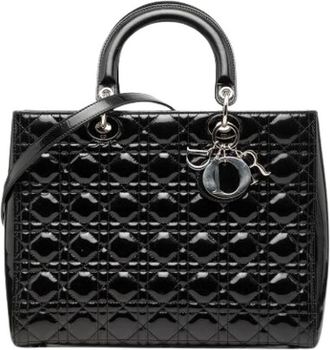 Dior Pre-owned Lady Dior Handbag - Dames - Vintage Handtas - Zwart - ONE Size - Leer - Vintage
