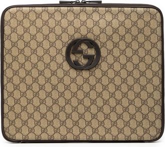 Gucci Pre-owned Gucci GG Supreme Laptop Case 194297 493075