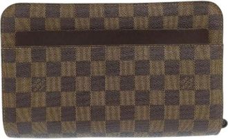 Louis Vuitton Tweedehands Canvas Louis Vuitton tassen - unisex - Vintage Clutch - Bruin - ONE Size - Vintage