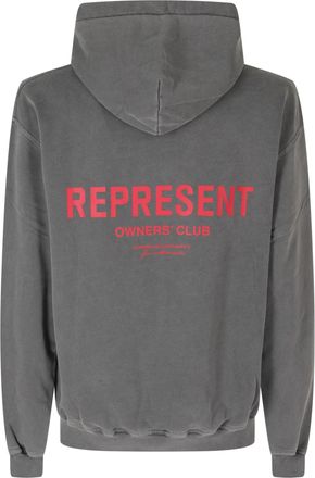 Represent Owners Club Oversized Logo Cotton Hoodie