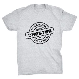 Generic Made in Chester Original Vintage T-Shirt (Grey, XL)