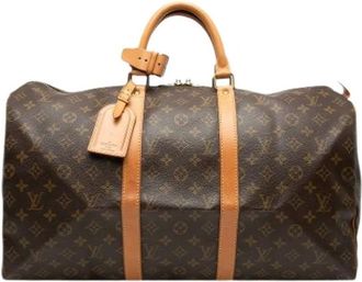 Louis Vuitton Pre-owned Weekend Bags, female, Brown, Size: ONE SIZE Pre-owned Keepall 50