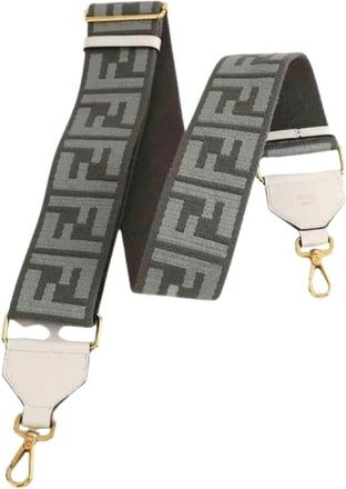 Fendi Pre-owned Accessories, female, Gray, Size: ONE SIZE Pre-owned Bandouli&egrave;re