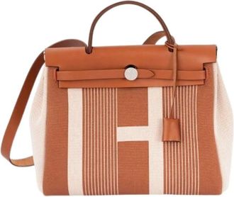 Herm&egrave;s Pre-owned Sac Herbag Zip 31 Handtas - Dames - Vintage Rugzakken - Veelkleurig - ONE Size - Leer - Vintage
