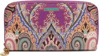 Etro Portemonnee met paisley-print - Paars