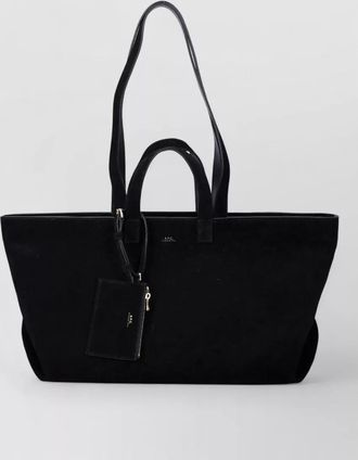 A.P.C. le drummer suede tote bag medium