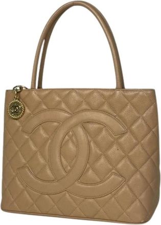 Chanel Pre-owned Tote Bags, female, Brown, Size: ONE SIZE Pre-owned Vintage Tote Bag