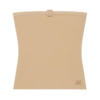 Courr&egrave;ges Donna, Top, Beige, M, new