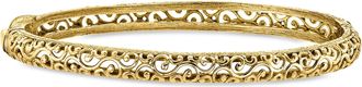 Ross-Simons 14kt Yellow Gold-Plated Scrollwork Bangle Bracelet