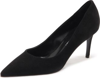 Lella Baldi Lt 503 Suede Pump - Dames - Pumps - Zwart - 36 1/2 EU - Leer - Schoenen