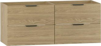 Petits Meubles Mueble bajo lavabo estratificado marr&oacute;n