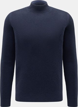 Braun Hamburg Men - Cashmere mock neck jumper navy