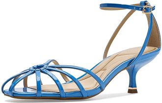 Kenneth Cole Genevieve Womens Sandals Blue Patent : 9.5 M, Faux Leather