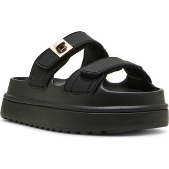 Steve Madden Bigschmona Platform Sandal in Black at Nordstrom Rack, Size 10