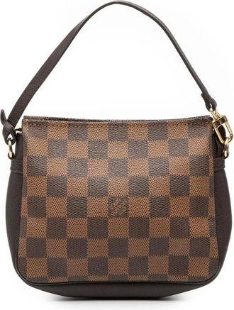 Louis Vuitton Pre-owned Handbags, female, Brown, Size: ONE SIZE Pre-owned Checkered Patterned Shoulder Bag