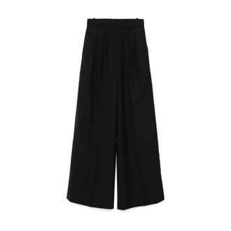 Anine Bing Dames, Broeken, Zwart, Maat: XS Wol