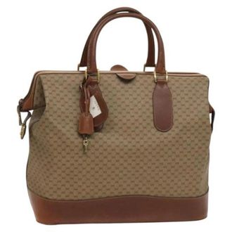 Gucci Pre-owned Leather gucci-bags - Dames - Vintage Handtas - Beige - ONE Size - Leer - Vintage