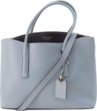 Kate Spade New York Light Blue Leather Tote Bag (Pre-Owned)