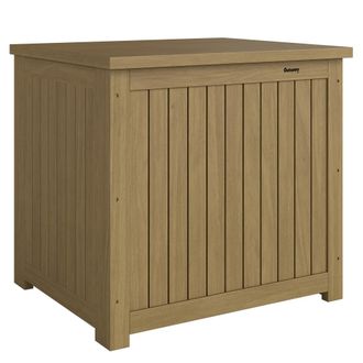 OUTSUNNY Ba&uacute;l de exterior 63x51x58.5 cm marr&oacute;n