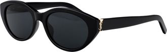 Saint Laurent Womens Sunglasses Slm148 Black Acetate Black-Black-Black Black/black/black