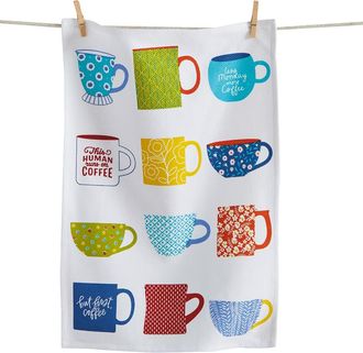 Tag Mugs And Cups Dishtowel Multi Cotton Everyday in White at Nordstrom
