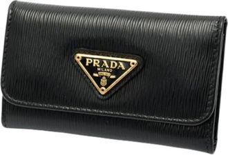 Prada Pre-owned Keycase - Dames - Vintage Accessoires - Zwart - ONE Size - Vintage