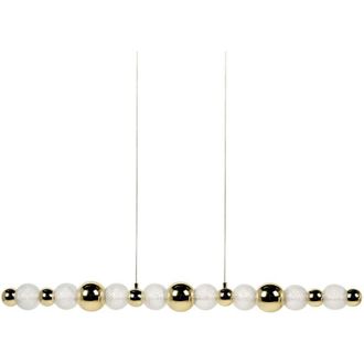 Beliani Lampada da parete a LED con paralume in vetro e base in metallo oro Sora
