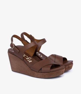 Pedro Garcia Brown leather wedge sandal |Aleyda | Fall-winter 26 |