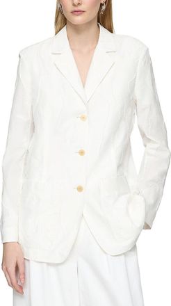 Lafayette 148 New York Plus Patch Pocket Single Breasted Blazer