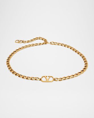 Valentino Garavani VLogo Signature Metal Chain Belt