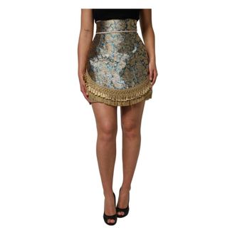 Dolce & Gabbana Dames, Rokken, Veelkleurig, Maat: L Katoen