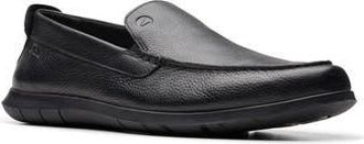 Clarks Flexway Step Slip-On in Black Leather at Nordstrom Rack, Size 10.5