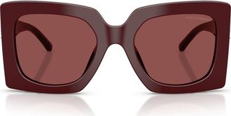 Dolce & Gabbana 54mm Square Sunglasses in Bordeaux /Dark Violet at Nordstrom