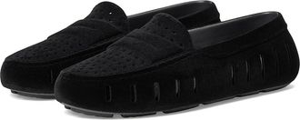 Floafers Posh Driver Faux Suede Womens Shoes Black Vegan Suede : 10 M