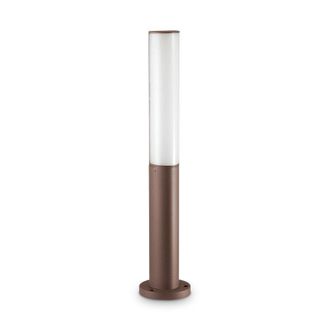 Netlighting Etere Integrated LED Outdoor Bollard Lamp 1 Light Coffee 4000K IP44 in Brown