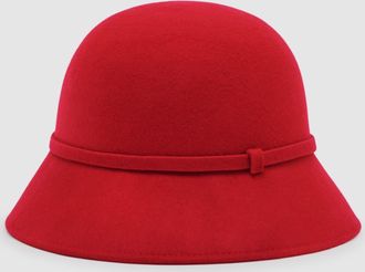 Reiss Red Felted-wool Bucket Hat, S & M