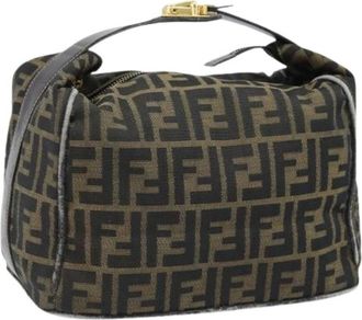 Fendi Pre-owned Mini Bags, female, Brown, Size: ONE SIZE Pre-owned Canvas Mini Bag