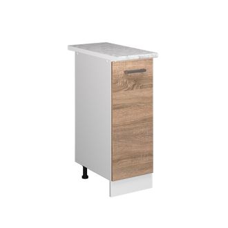 Vicco Mueble Bajo Universal R-line, Sonoma, 30 Cm Con Puerta, Con Encimera