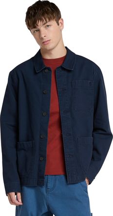 Timberland Mens Kempshire Washed Canvas Chore Jacket - Navy Cotton - Size X-Large