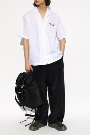 Iceberg Short-sleeve Shirt, Mens, White