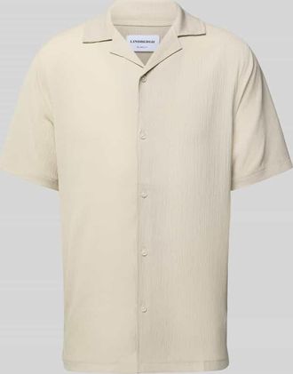 Lindbergh Lindbergh Relaxed Fit Freizeithemd mit Reverskragen in Sand, Gr&ouml;&szlig;e XXXL