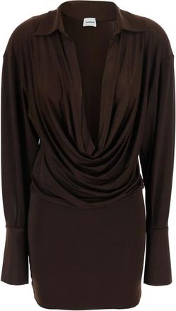 Andamane Lilia Mini Jurk - Dames - Jurken - Bruin - Maat: M